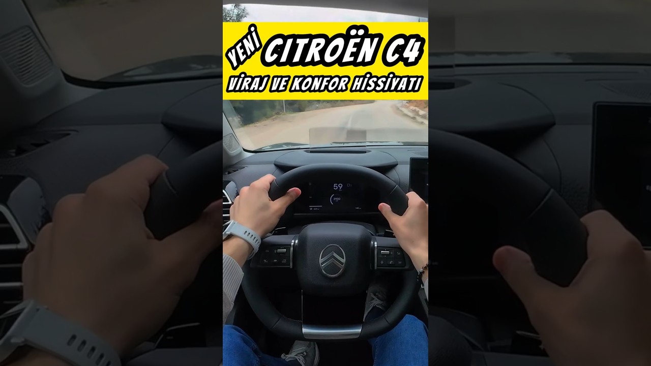 Yeni Citroen C4 Viraj Ve Konfor Hissiyatı 🚗💨 #citroen