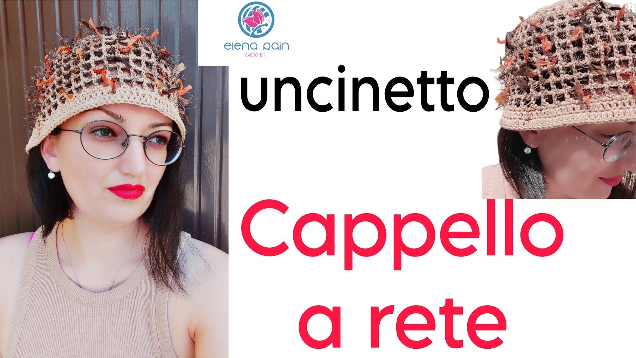 Realizza un Bellissimo Cappellino a Rete all'Uncinetto in Pochi Passi!