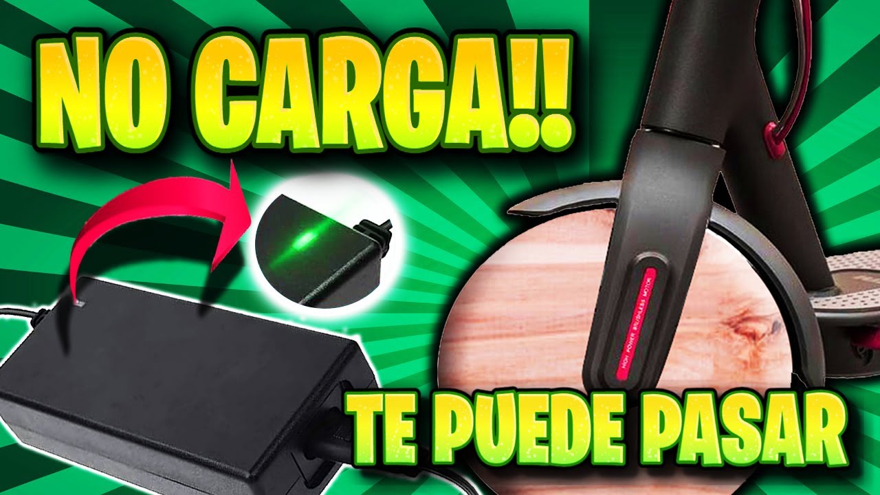 💥PATINETE eléctrico 🛴 NO CARGA 👉 SOLUCIÓN....