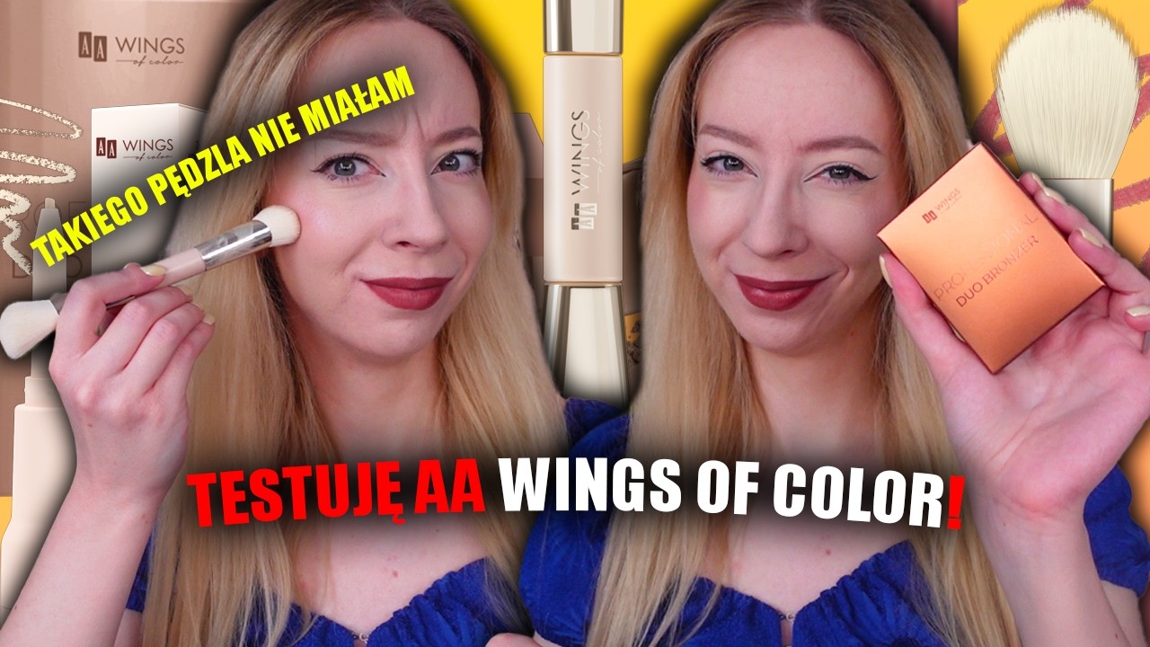 AA WINGS OF COLOR POD LUPĄ! | PALETA DO KONTUROWANIA | KOREKTOR 2 W 1| DZIWNE PĘDZLE?