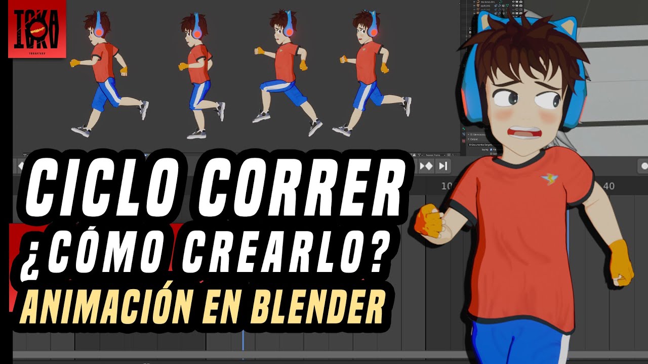Tutorial Blender en espa&ntilde;ol - Animaci&oacute;n ciclo de correr