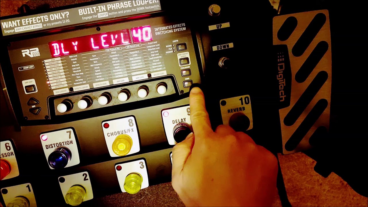 Digitech RP1000 - How to edit drive sound ( 2 )
