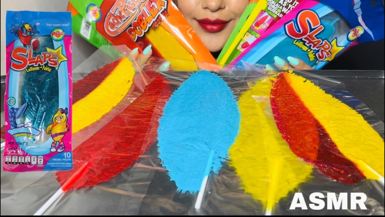 ASMR SLAPS CACHETADAS MEXICAN CANDY (fail) / EATING SOUNDS / TOFFY ASMR