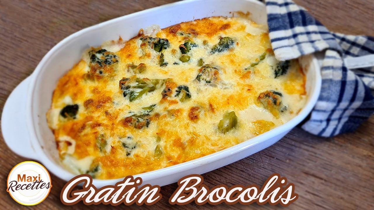 Gratin de Brocolis à la Béchamel - Recette Facile et Rapide