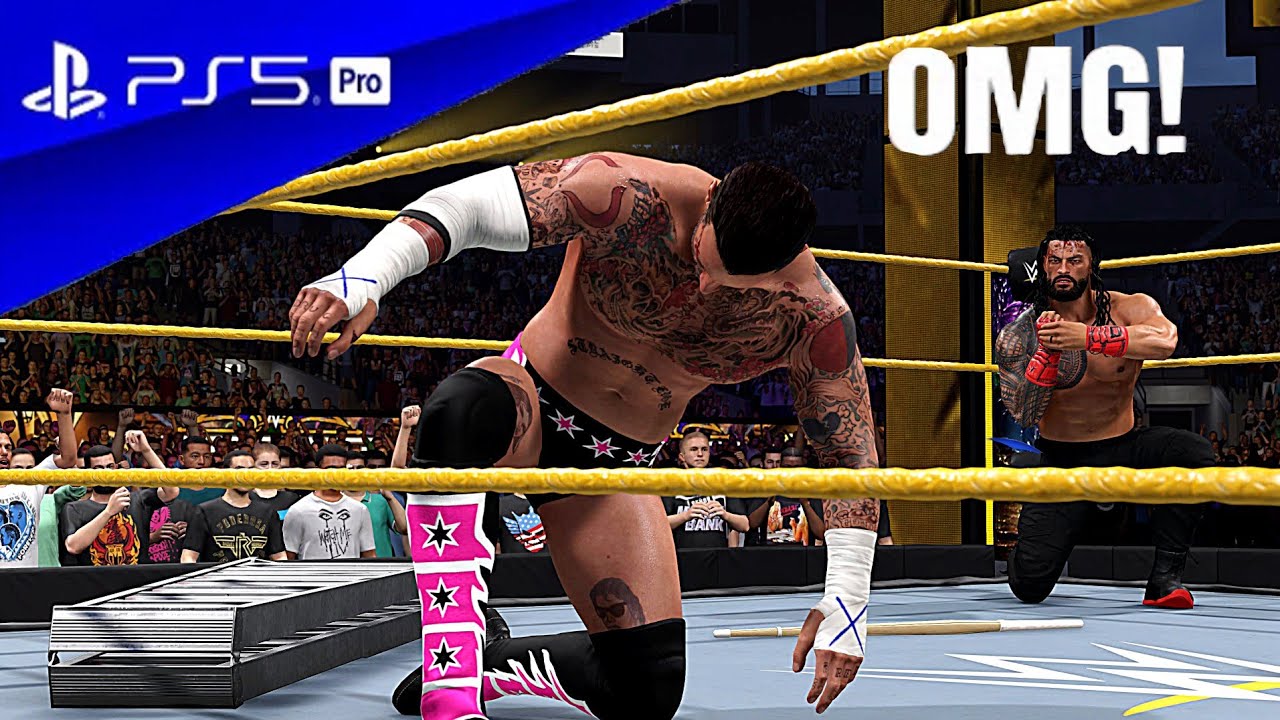 WWE 2K25- Roman reigns vs CM Punk- WWE CHAMPIONSHIP MATCH- WWE 2K25 GAMEPLAY PS5 4K