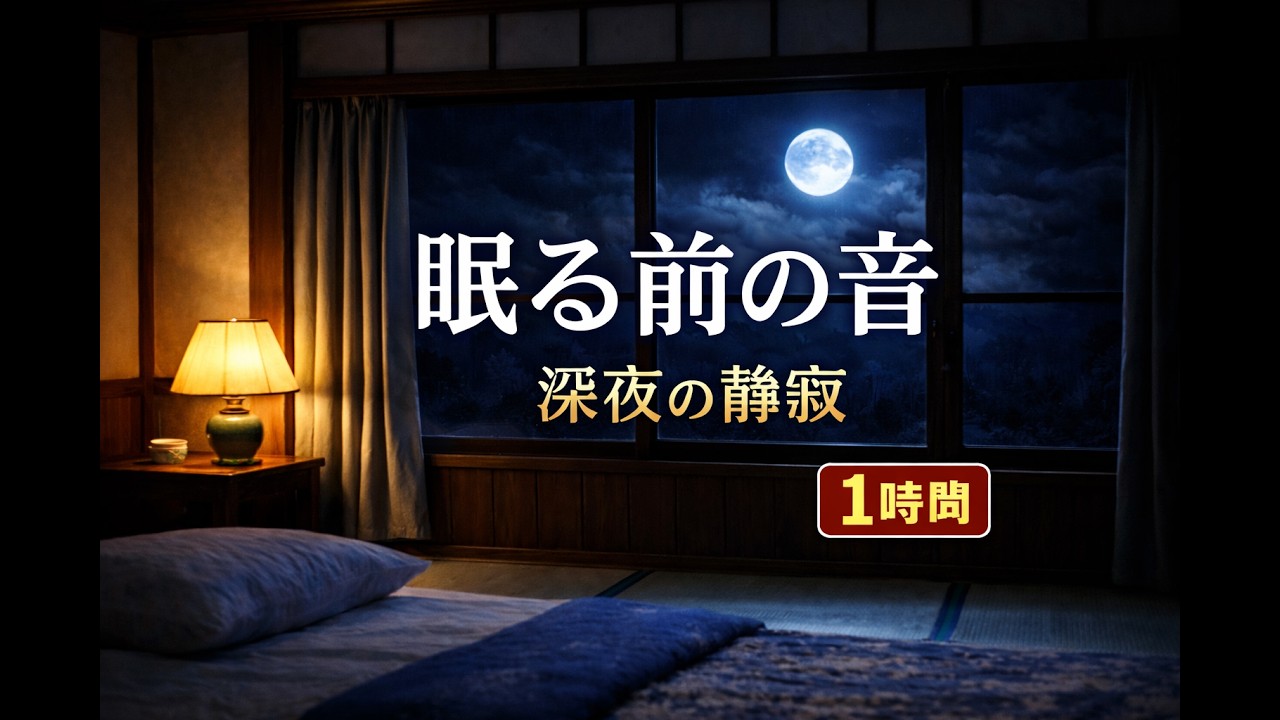 眠る前の音 第3夜｜深夜に流すやさしい昭和風（1時間）