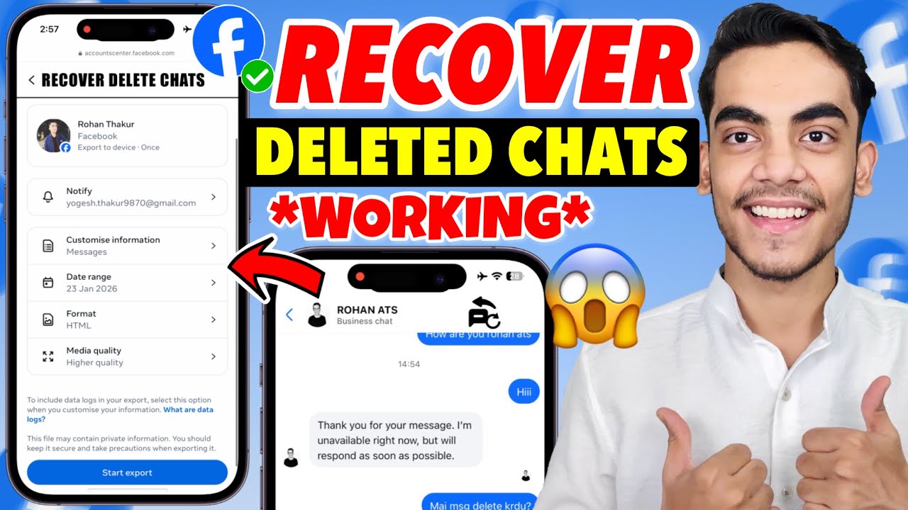 Recover Facebook Messenger Chat 2026 | Facebook Deleted Chat Messages Wapis Kaise Laye?