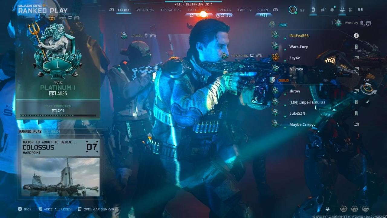 Ranked Play Plat 1 (Collosus Gameplay) Close game!!!