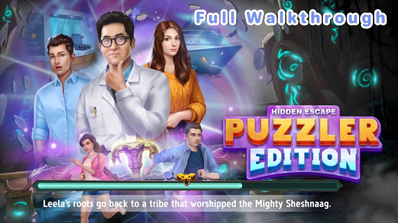 Puzzler Edition Hidden Escape by Supercharge mobile Full game Walkthrough #puzzazzle