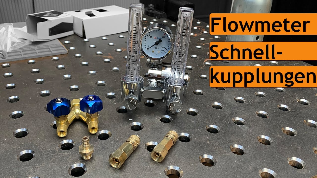 Neue Argon-Druckregler bei HuW24 | Schnellkupplungsset zum Anschluß von 2 Flaschen an 1 Schweißgerät