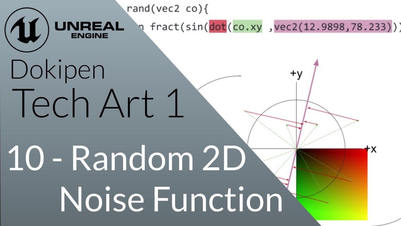 Implementing a Random 2D Noise Function - Unreal Engine 4 Tech Art S01E10