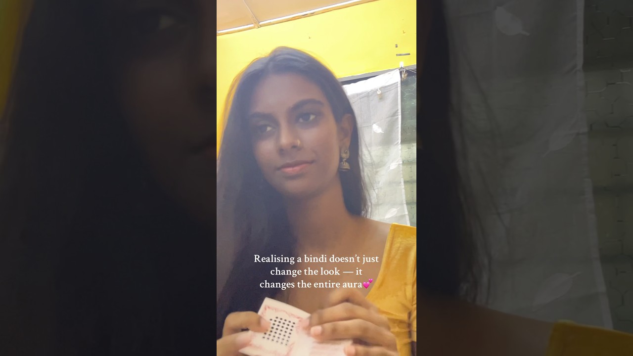 Never saw it coming… this little bindi made everything feel complete 