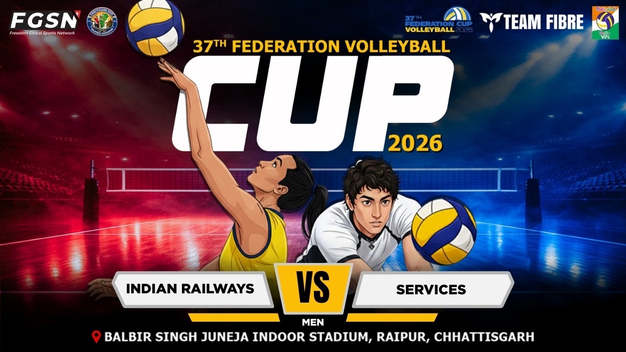 SERVICES VS INDIAN RAILWAYS || MEN || 37th FEDERATION VOLLEYBALL CUP 2026 ||