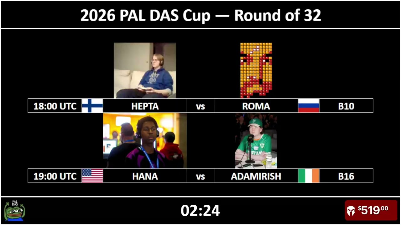2026 PAL DAS Cup | Ro32 | HEPTA vs ROMA & HANA vs ADAMIRISH | 2026-02-03