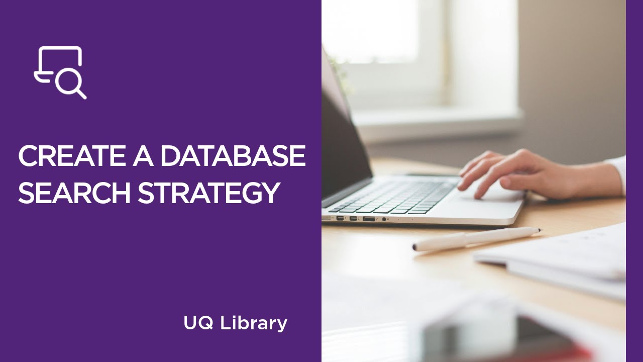 Creating a database search strategy