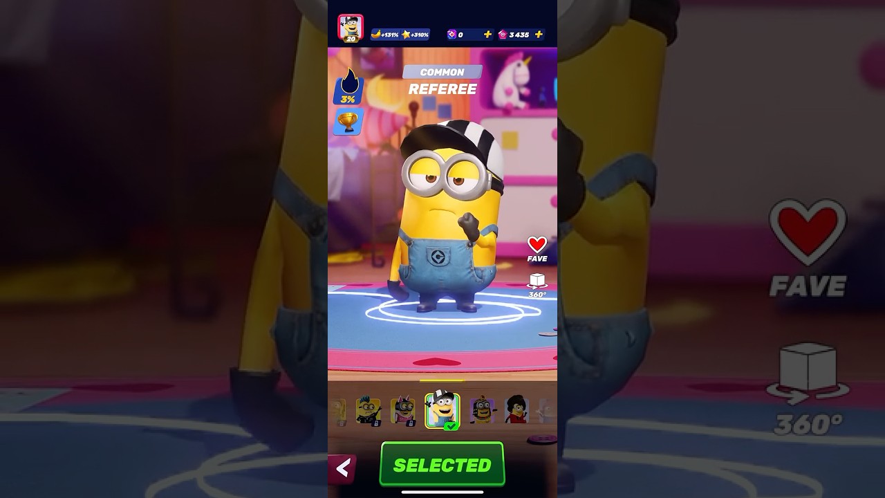 Minion Rush Unity Referee Minion and His Animations (Remake in His Redesign looks)