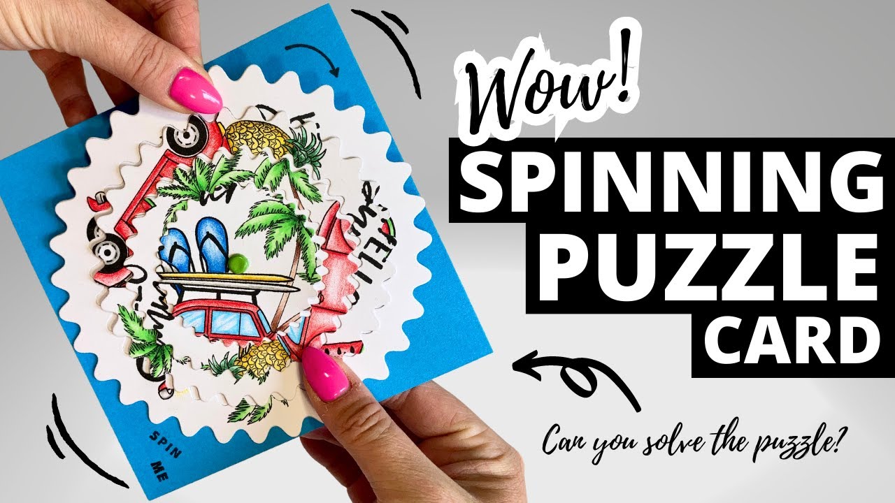 This is so COOL!!! Spinning Puzzle Cards