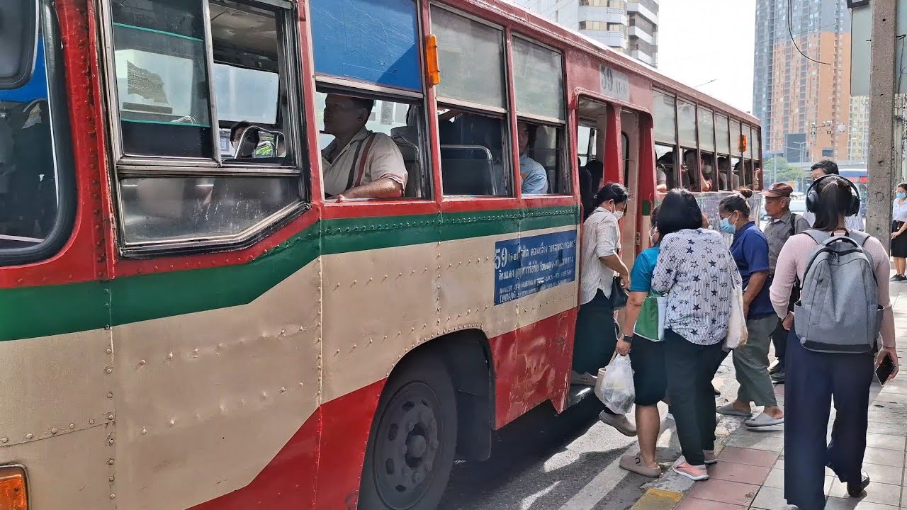 Public buses in Bangkok