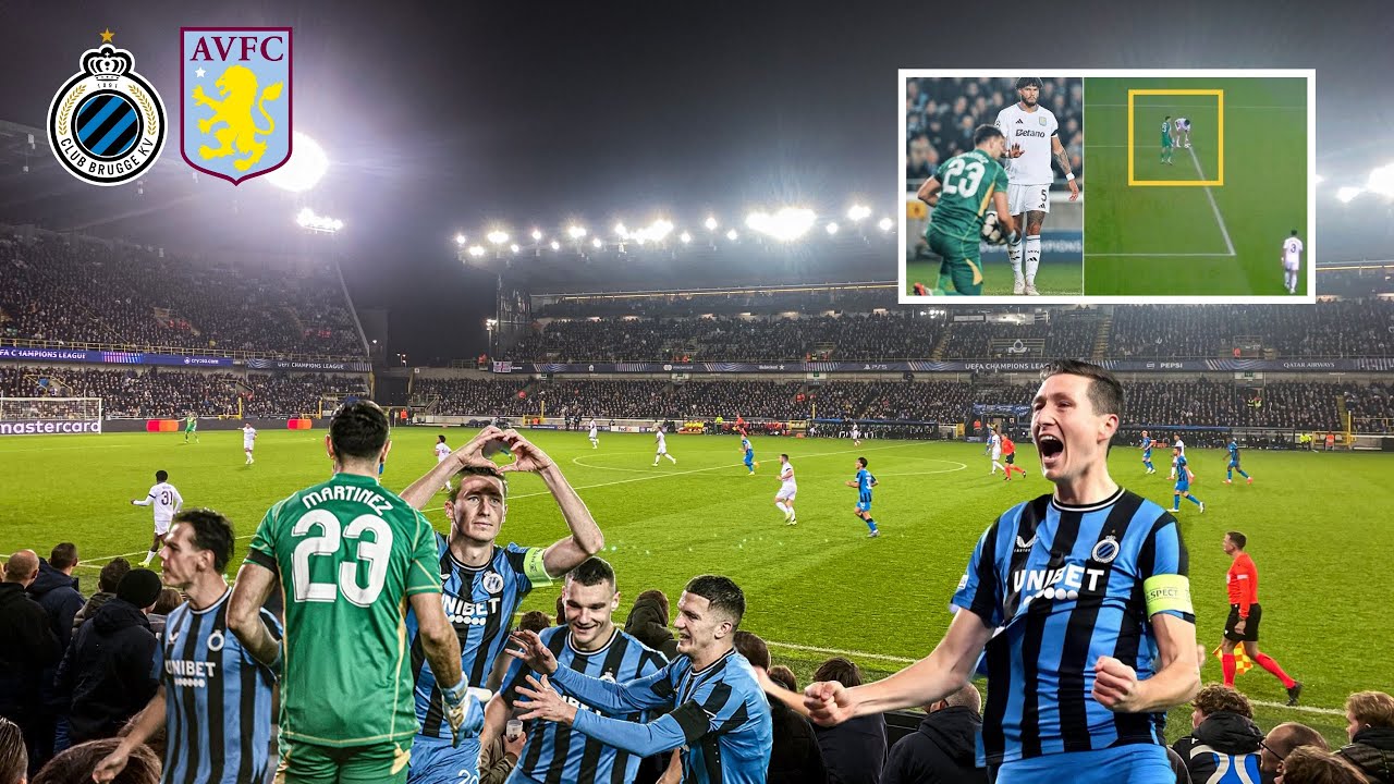 Club Brugge SHOCKS Aston Villa | Champions League | Matchday Vlog