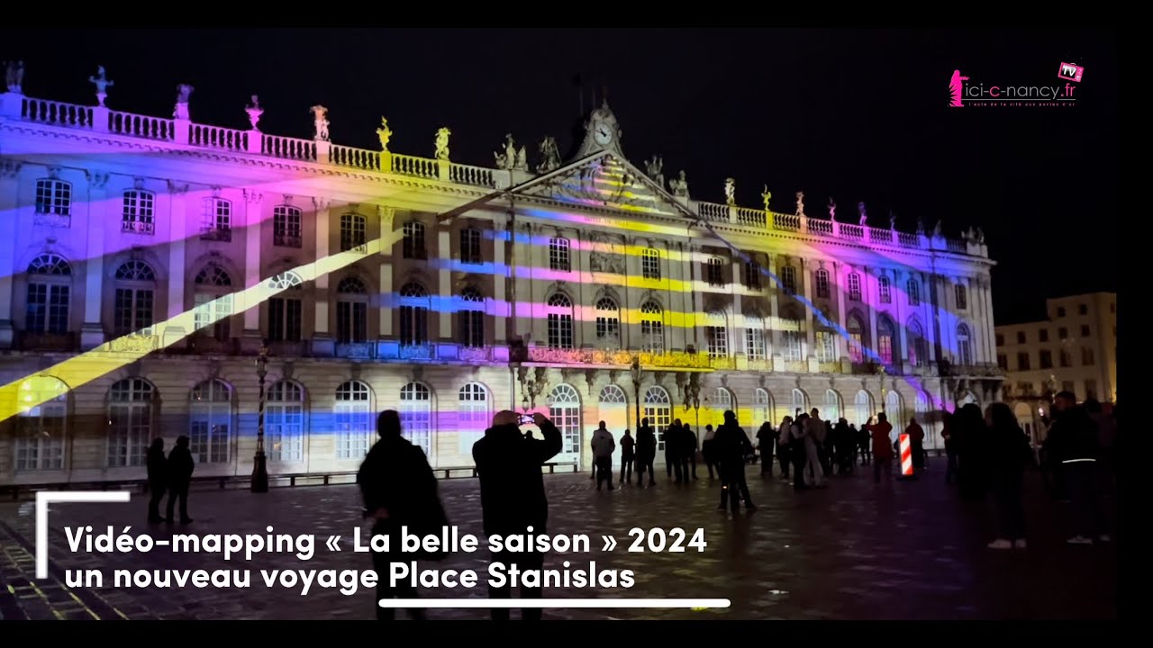 Vidéo-mapping 2024 de Nancy : un voyage vers la voie lactée et les étoiles