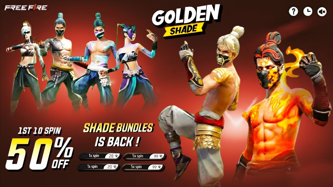 Golden Shade Bundle Return Date 🤯💥 | Purple Shade Bundle Return | free fire new event | ff new event