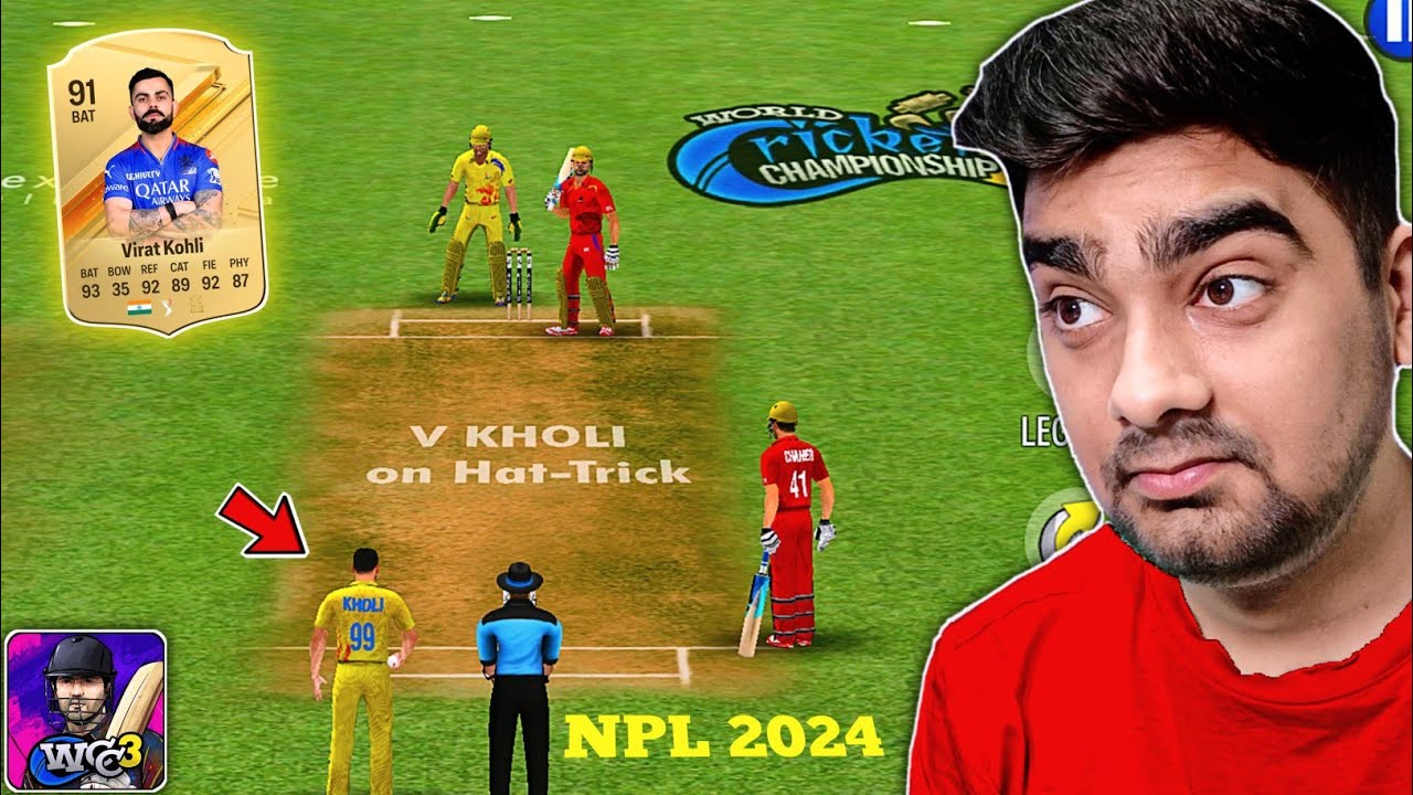 Virat Kohli *HAT-TRICK* For CSK Vs PBKS NPL 2024 WCC3