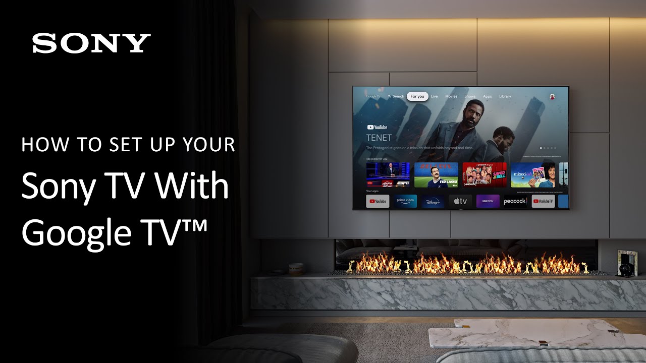 Sony | Как впервые настроить телевизор Sony для работы с Google TV