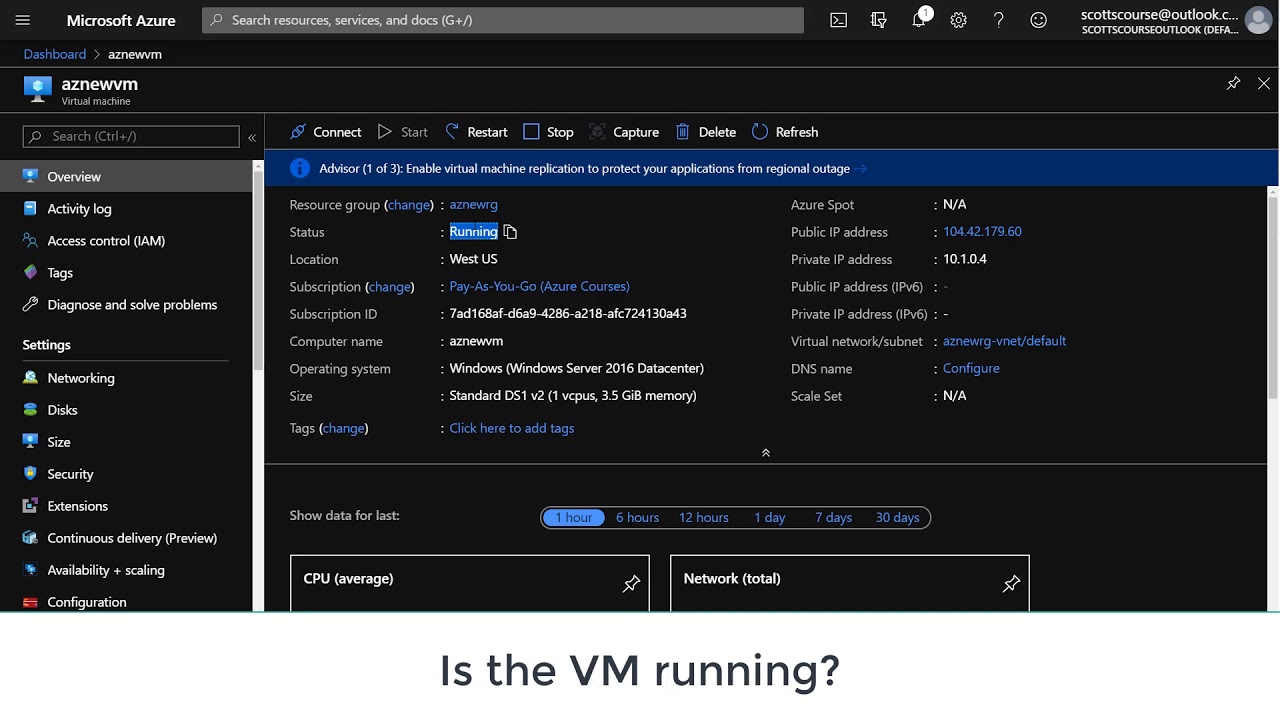 Azure RDP &mdash; устранение неполадок подключения