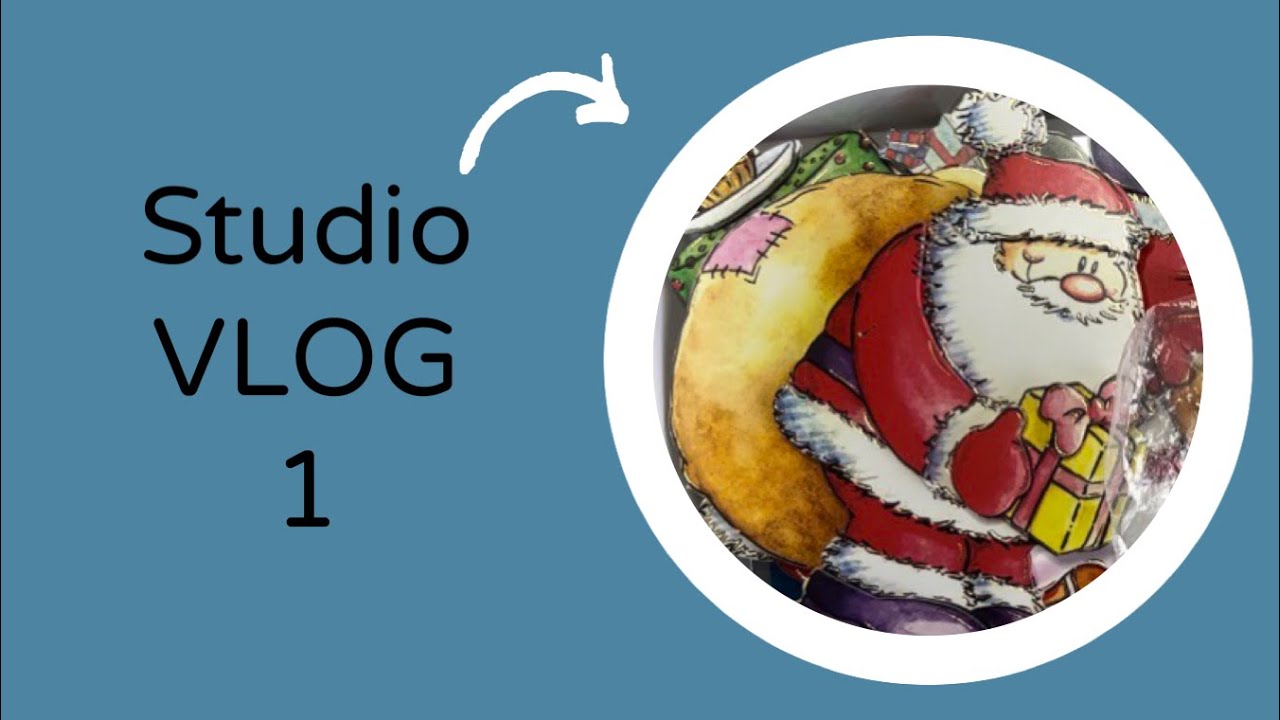 Mass Making Christmas Decoupage for my Fairs - Studio VLOG 1