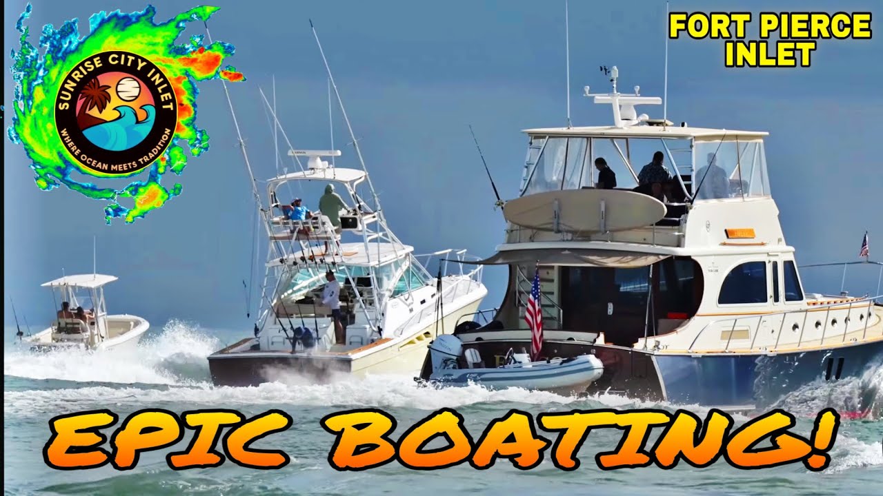 EPIC Fort Pierce Inlet BoatIng Hurricane WaVes! - Sunrise City Inlet Boat Watching Vlog