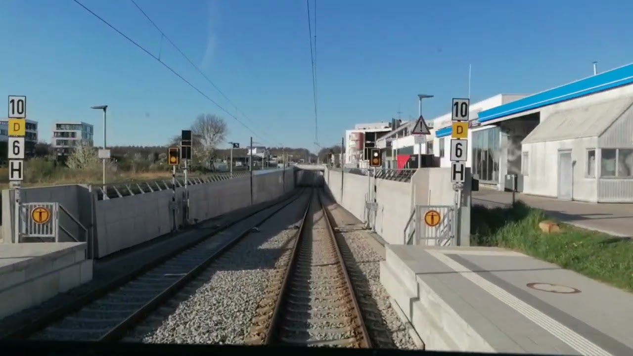 Führerstandsmitfahrt von Dettenhausen nach Böblingen