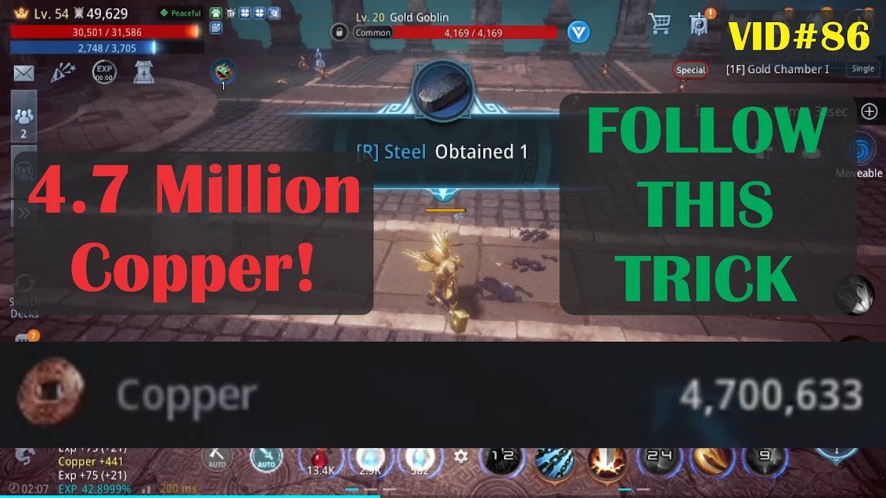 Mir4 Copper Guide! I have 4.7 Million Copper right now just follow this tips!