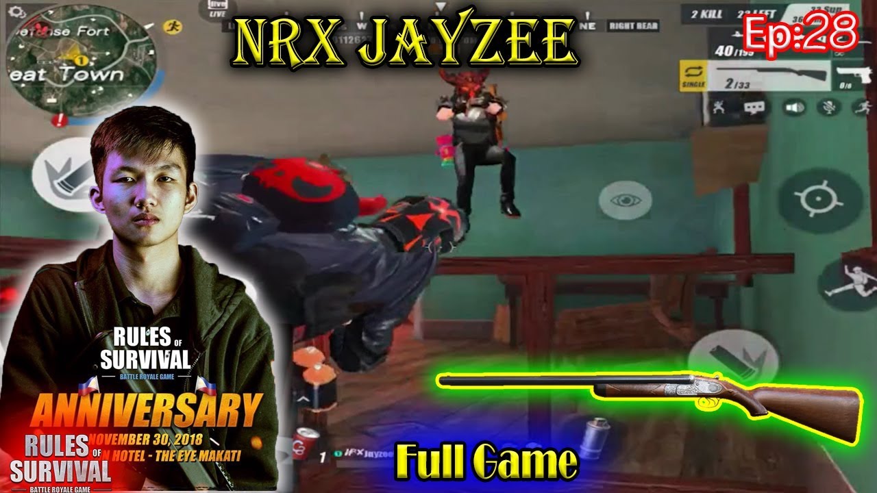 1v5!NRX Jayzee, Solo Vs Fireteam,Kill Montage,Rules Of Survival,NRX Jayzee,Saxy Gaming| Ep27
