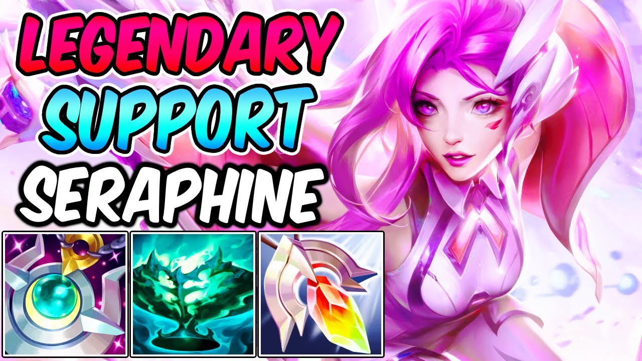 LEGENDARY SERAPHINE SUPPORT BATTLE DOVE | Best Support Build & Runes + FULL AP | League of Legends