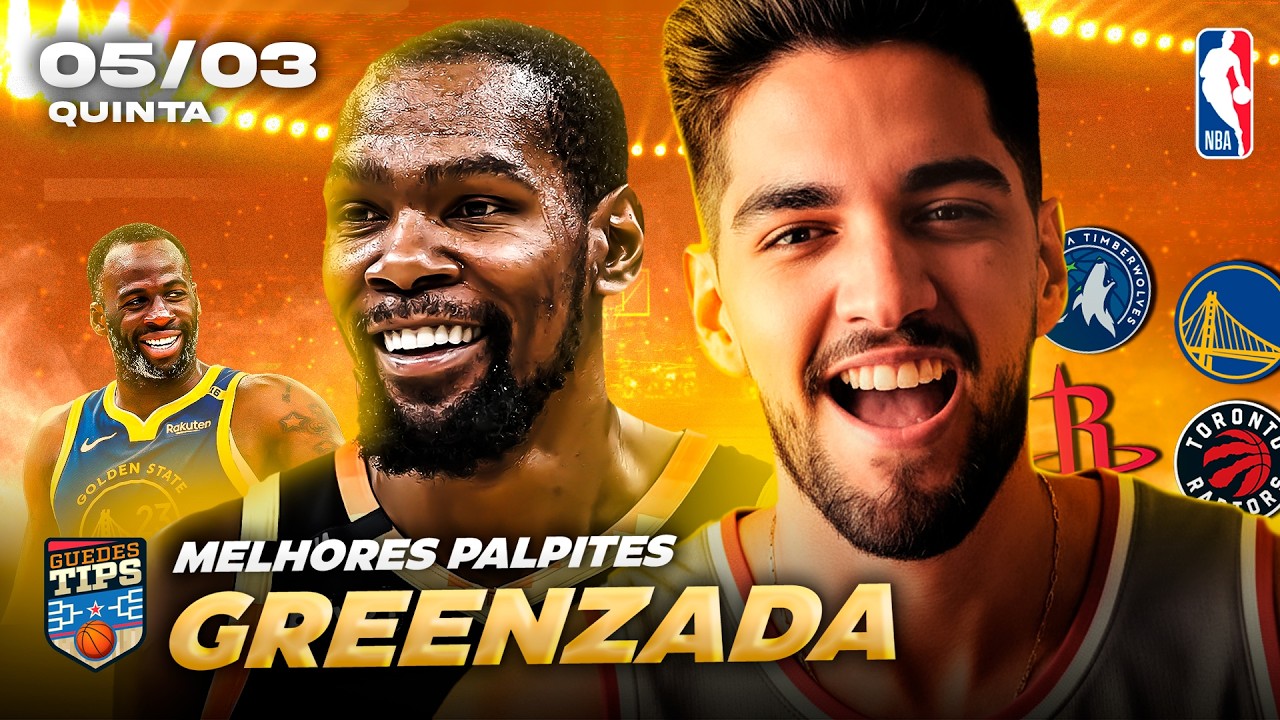 PALPITES DA NBA PARA HOJE 05 03 2026 (QUINTA-FEIRA) + BILHETE PRONTO