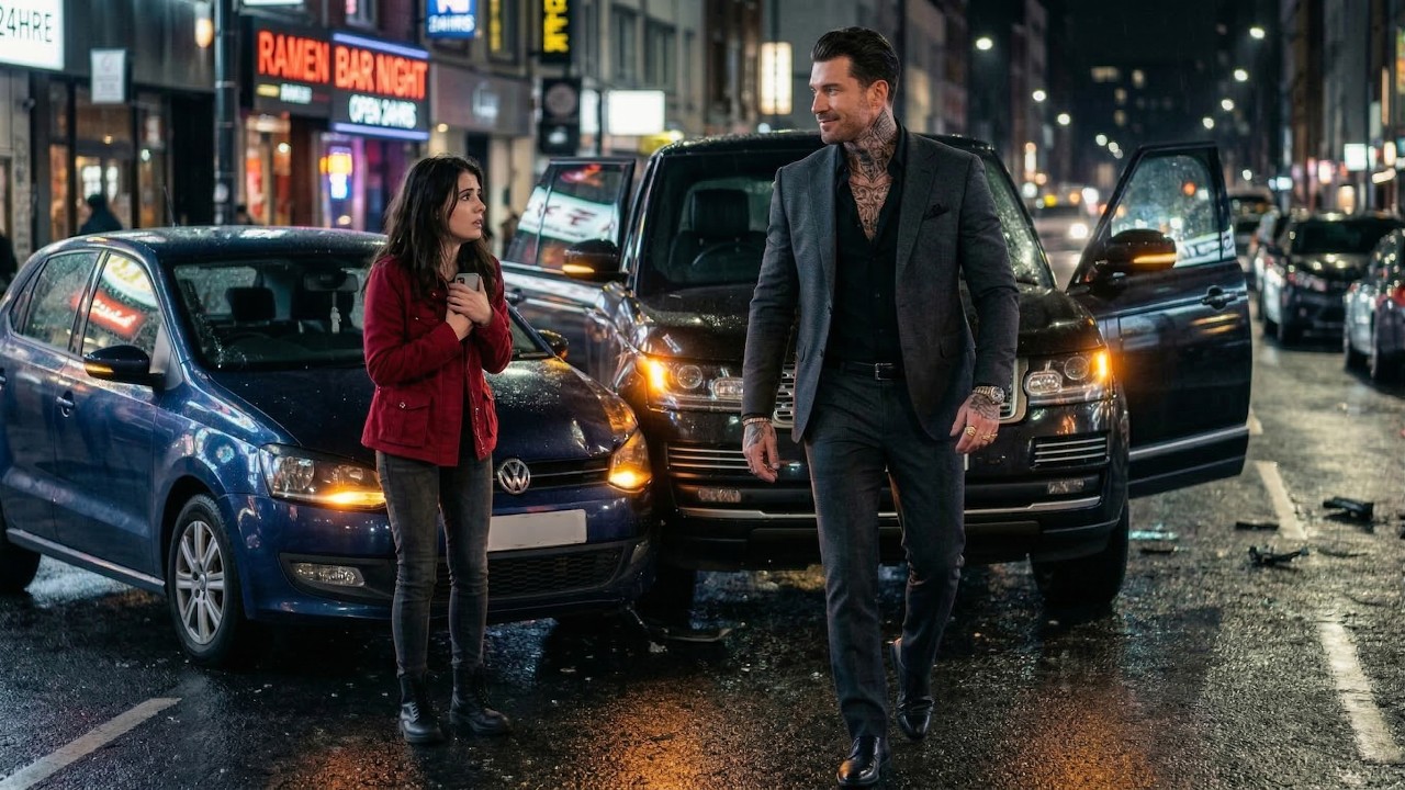 Chocó su coche contra un SUV negro — el jefe mafioso salió y dijo: «Bien, ahora eres mi esposa».