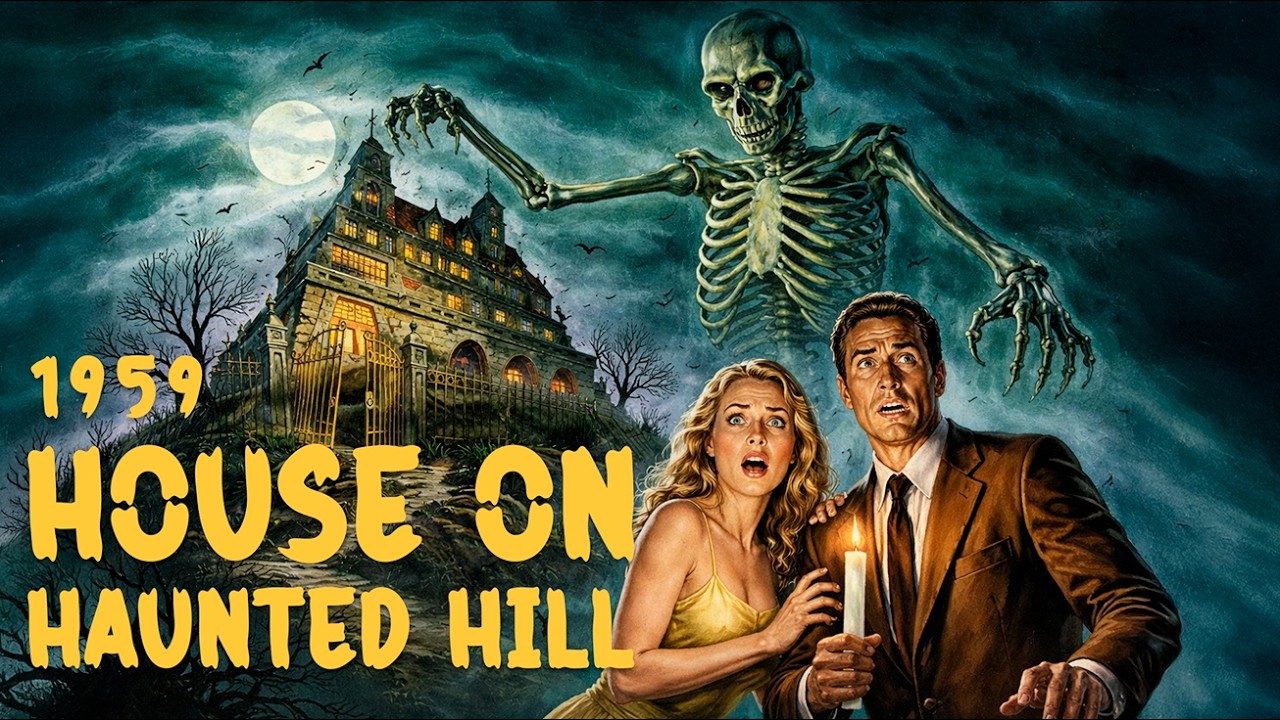 House on Haunted Hill (1959) | A Haunted Mansion Dares You To Stay | Horror Movie