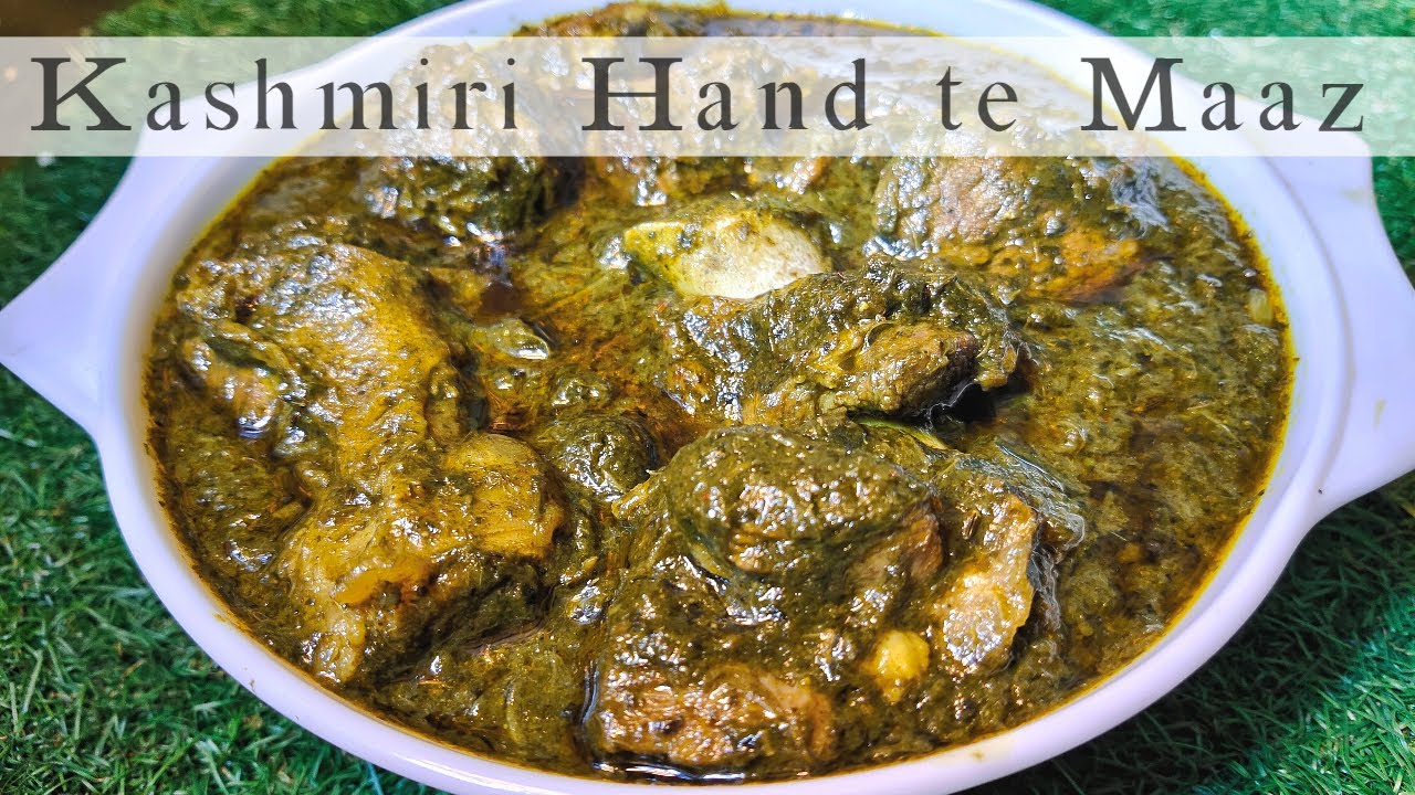 HANDH TE MAAZ || Old age Kashmiri recipe for lactating mothers || Dry Dandelion mutton curry || Hand