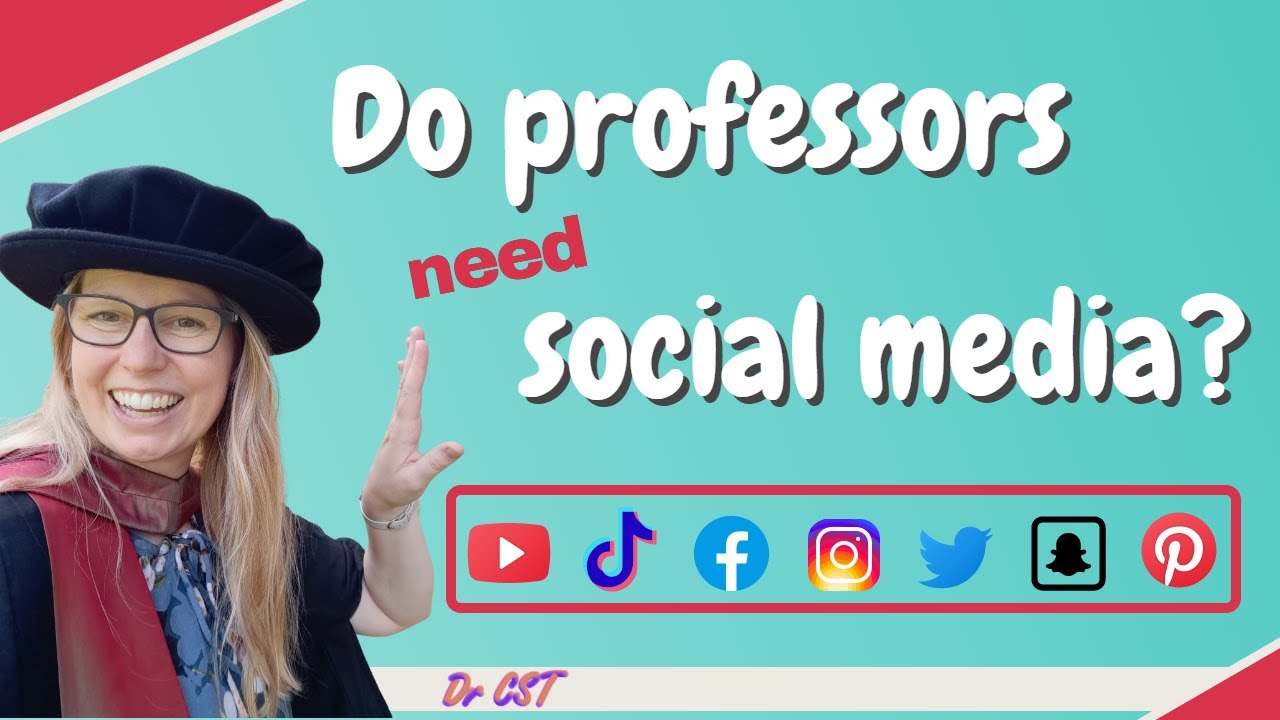 DO PROFESSORS NEED SOCIAL MEDIA?! University academics, should we be on social media platforms?