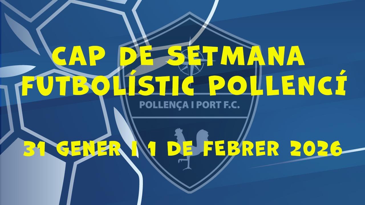 Resum del cap de setmana futbolístic pollencí - 31 de gener i 1 de febrer de 2026