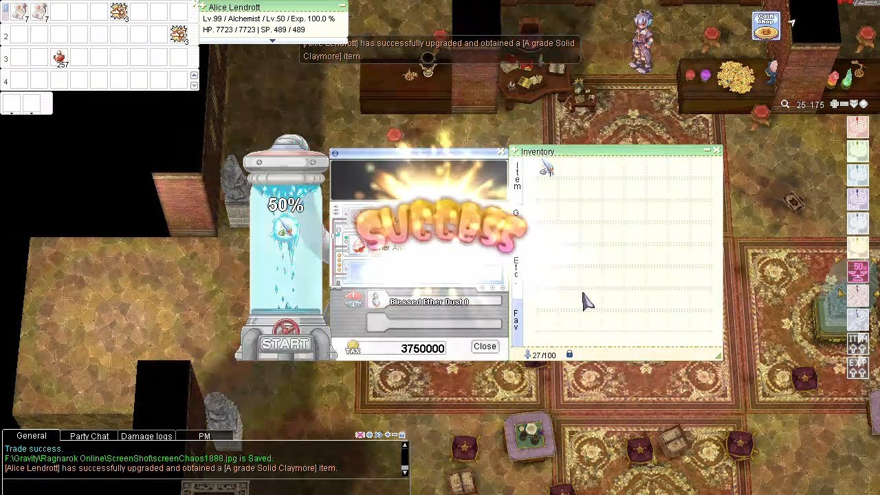 [iRO Chaos] Grading and Refinement of Solid Claymore | Refine Event