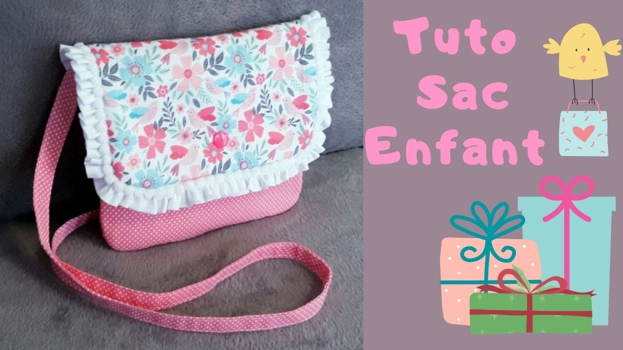 Tuto #diy débutant : coudre un sac bandoulière pour enfant 👼