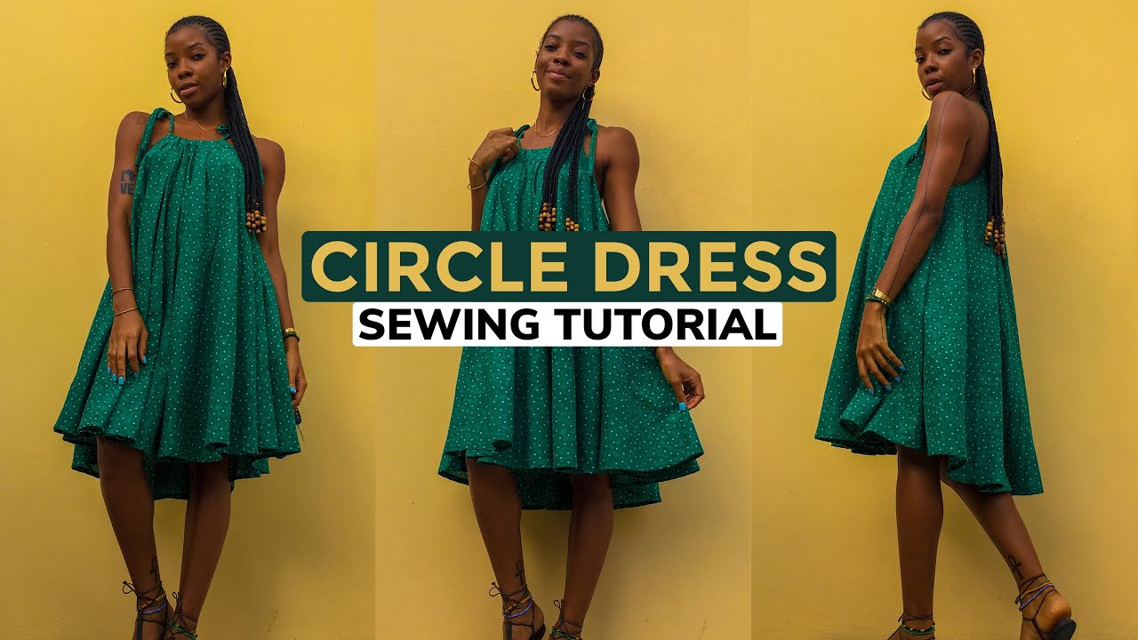 How To Sew A CIRCLE DRESS | DIY Umbrella Circle Dress 👗 | @sewquaint