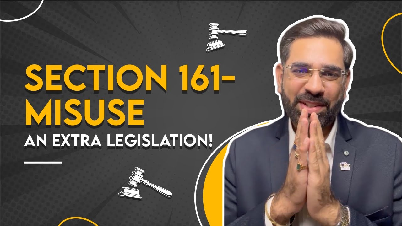 Section 161 misuse- An extra legislation #taxcompliance #taxlaw #gstlitigation #legaladvice #gst