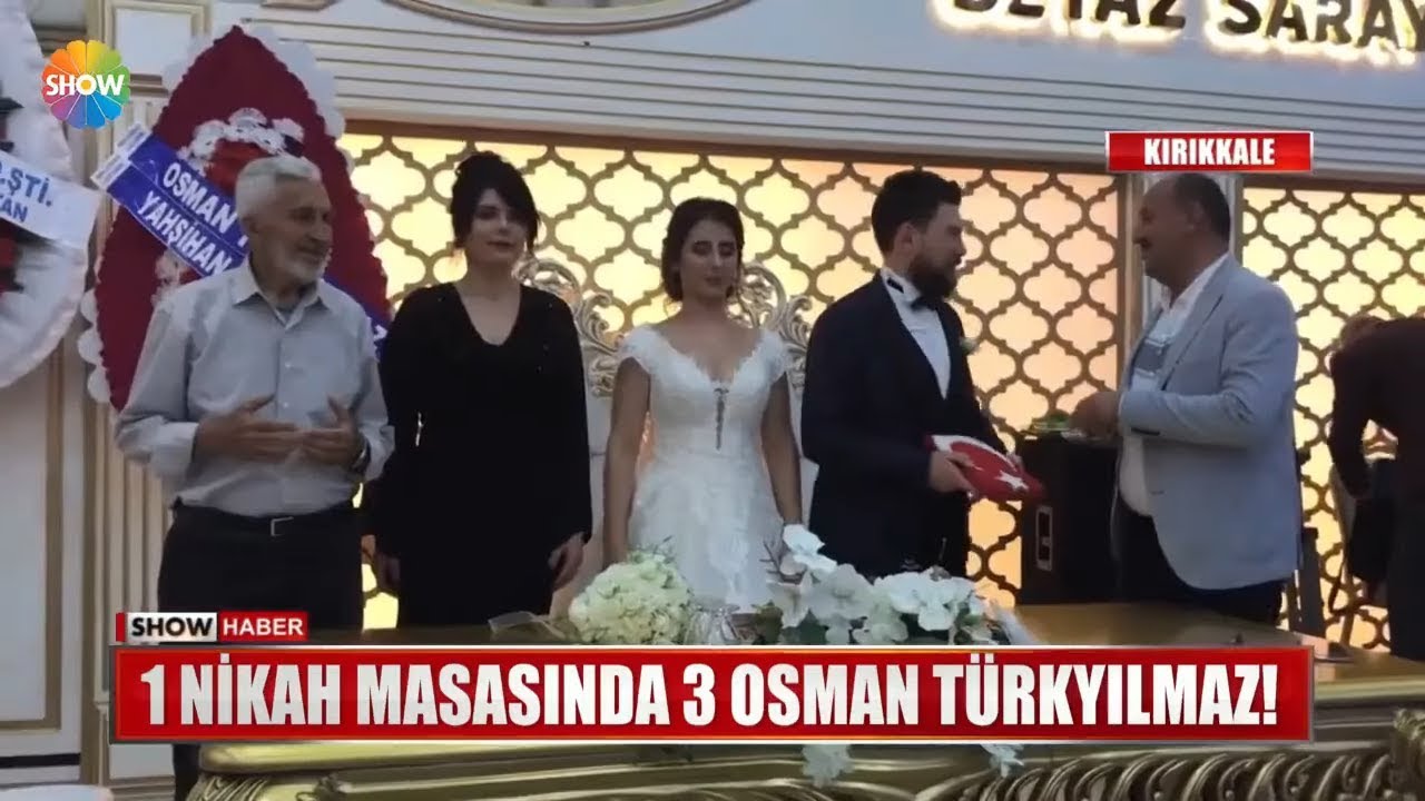 1 nikah masasında 3 Osman Türkyılmaz!