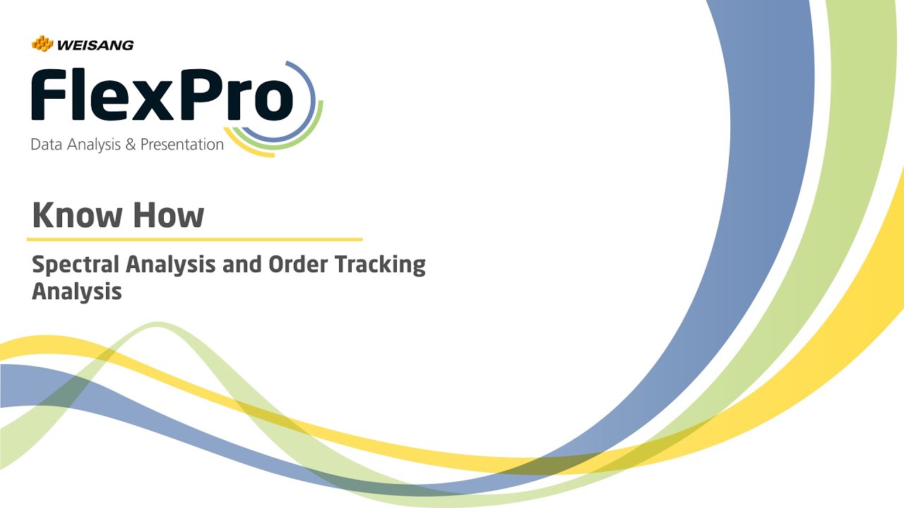 Spectral Analysis and Order Tracking Analysis with FlexPro