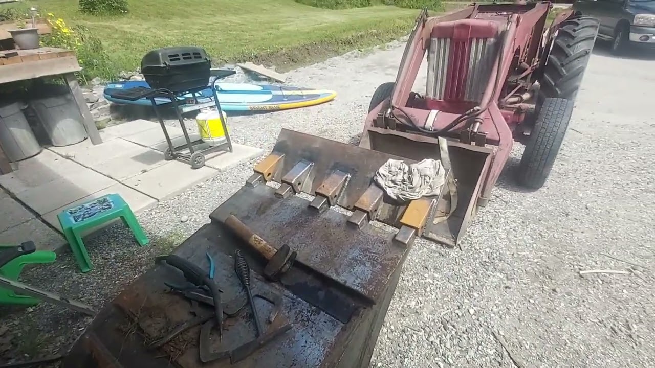 Scraper Blade Bucket Attachment and DIY Chimney Cap