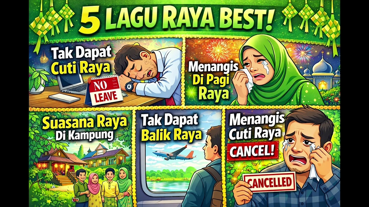 Top 5 Lagu Raya Paling Best Tahun ini..🙂