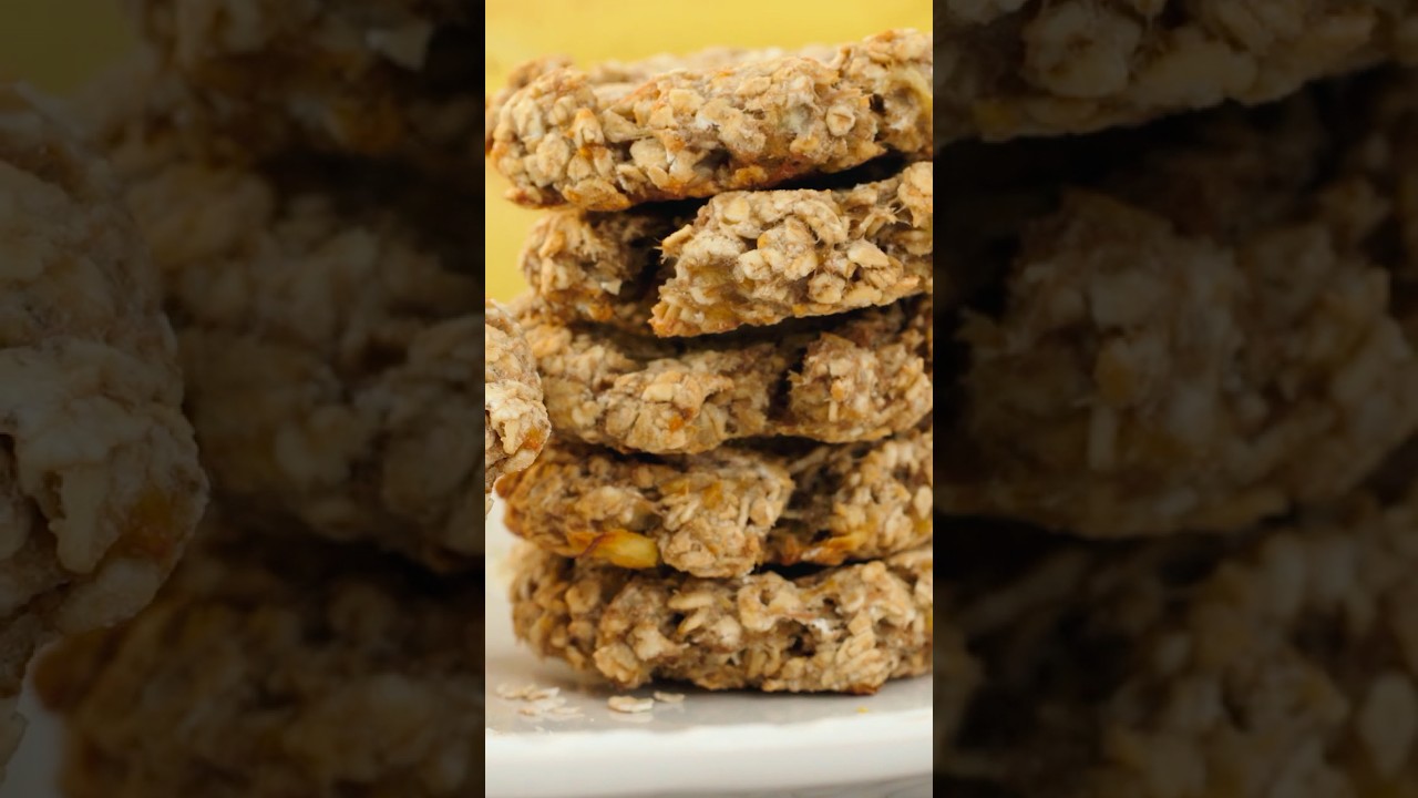 Bananen-Haferflocken-Kekse 🍌🍪 | 2-Zutaten Kekse | Einfach Backen