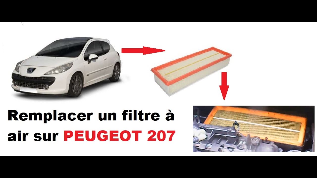 ИЗМЕНИТЬ ВОЗДУШНЫЙ ФИЛЬТР PEUGEOT 207 1.6 HDI
